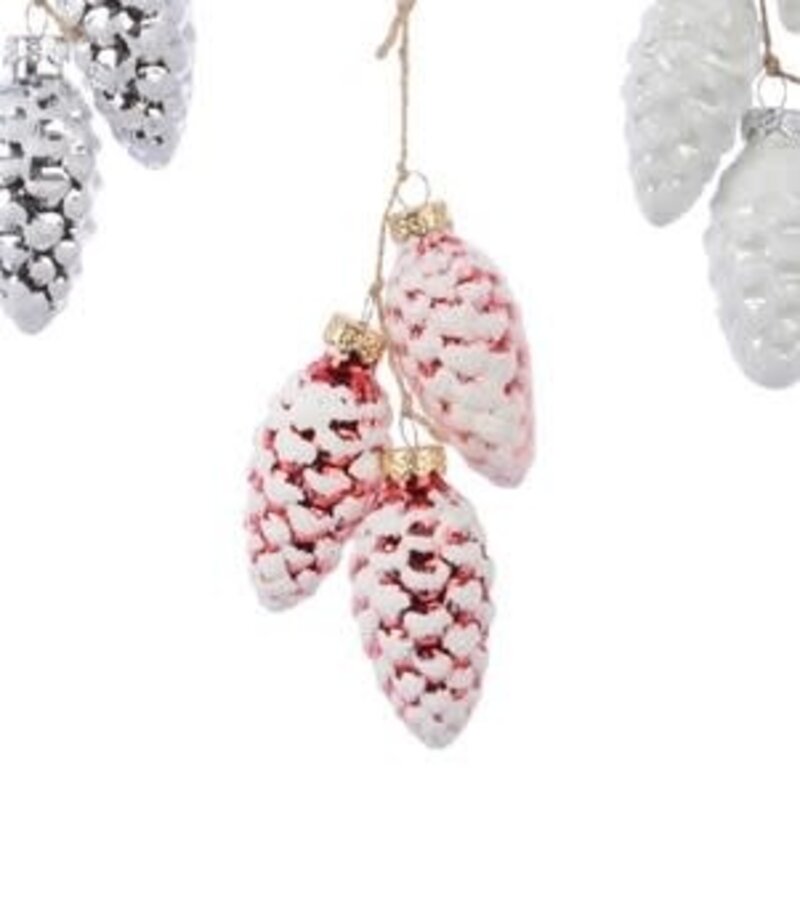 Pinecone Glass Ornament