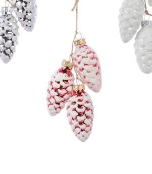 Pinecone Glass Ornament
