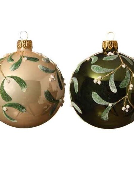 Mistletoe Glitter Bauble