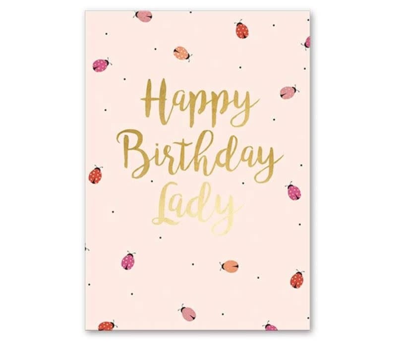 Greeting Card Ladybug Birthday