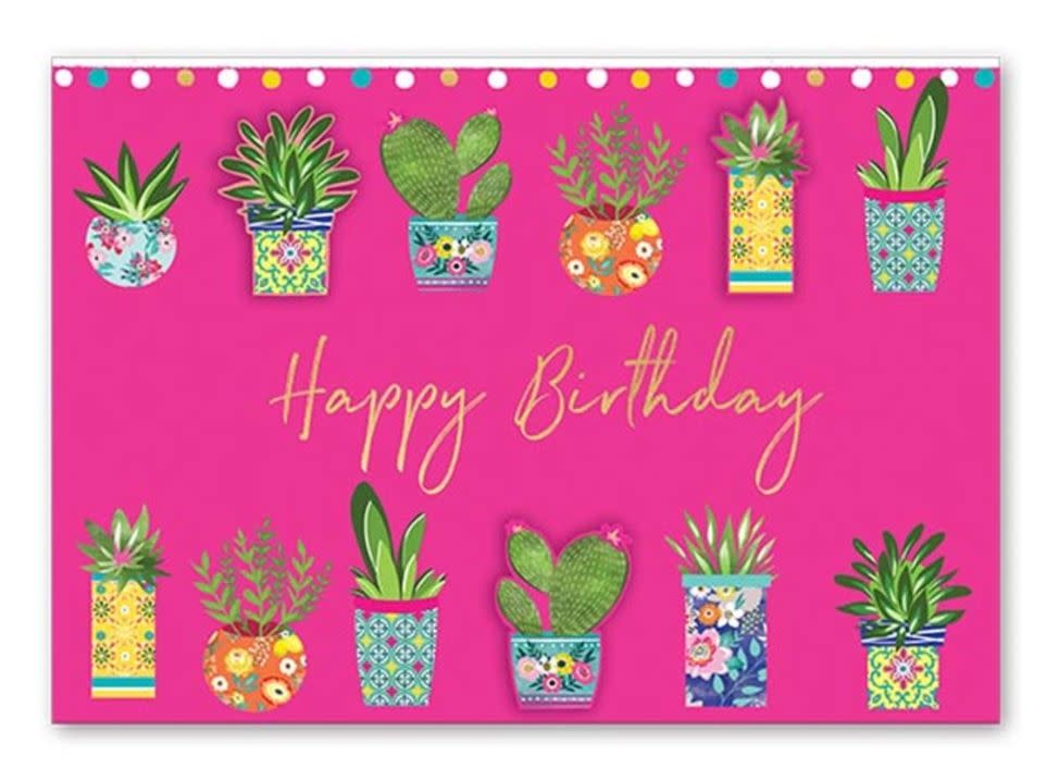 Greeting Card Cactus Pots