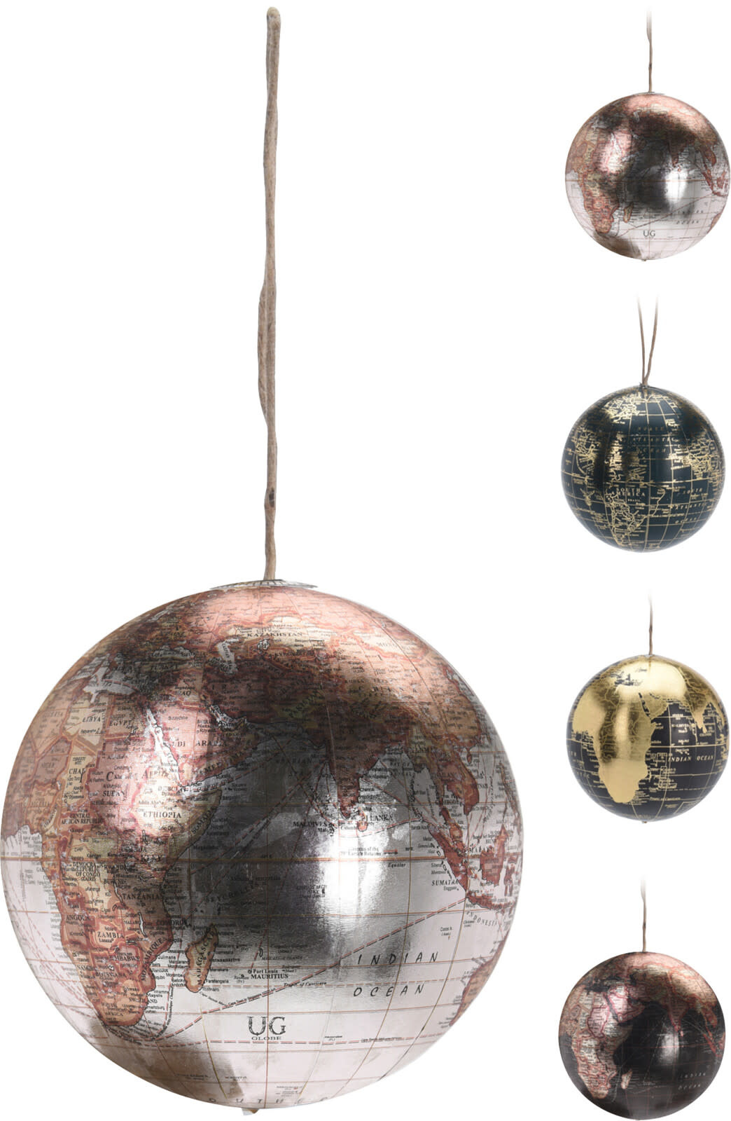 Metallic Globe Ornament