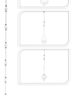 Bead Garland Transparent 60cm