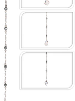 Bead Garland Grey 60cm