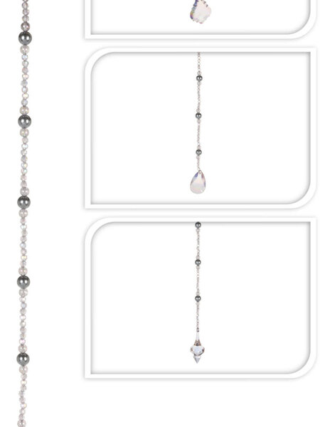 Bead Garland Grey 60cm