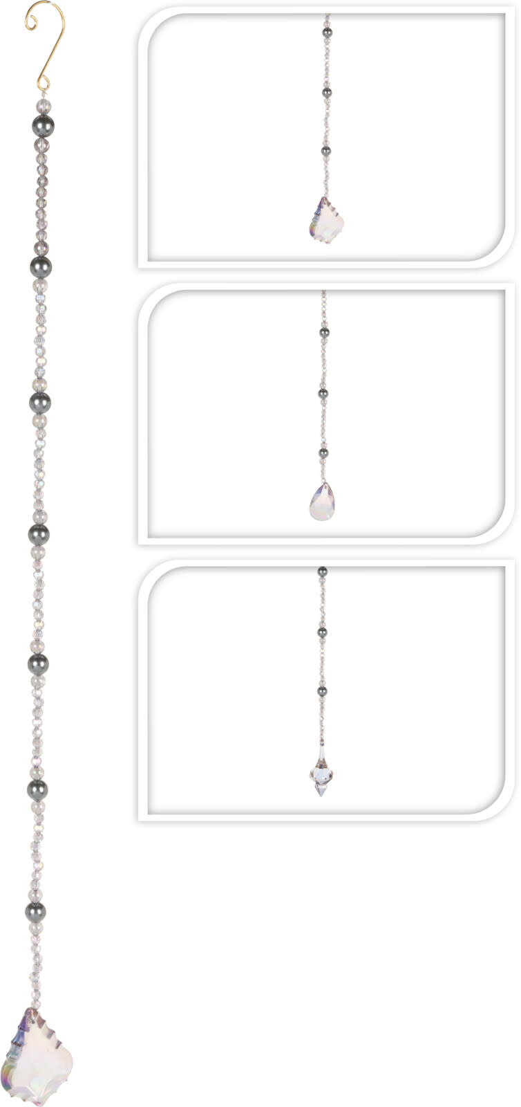 Bead Garland Grey 60cm