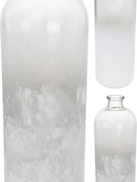 Half Sand Finish Glass Vase 33cm