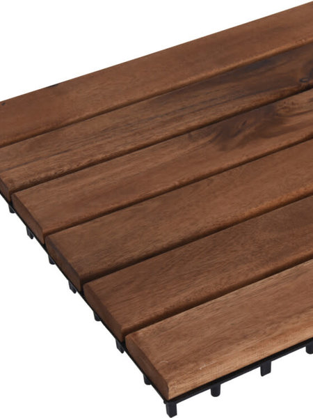 Decking Tiles Set 9pc 30cm