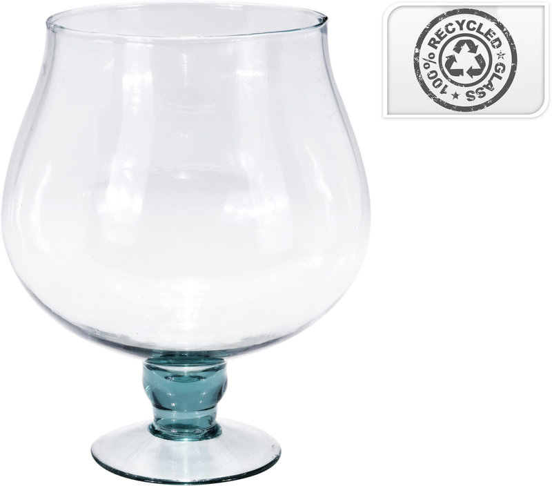 Recycled Glass Vase 18x29cm