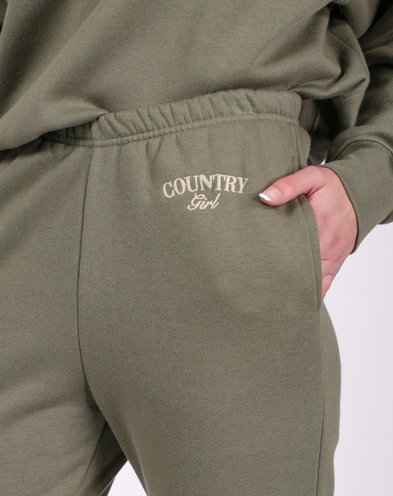 Brunette The Label Country Girl Best Friend Joggers