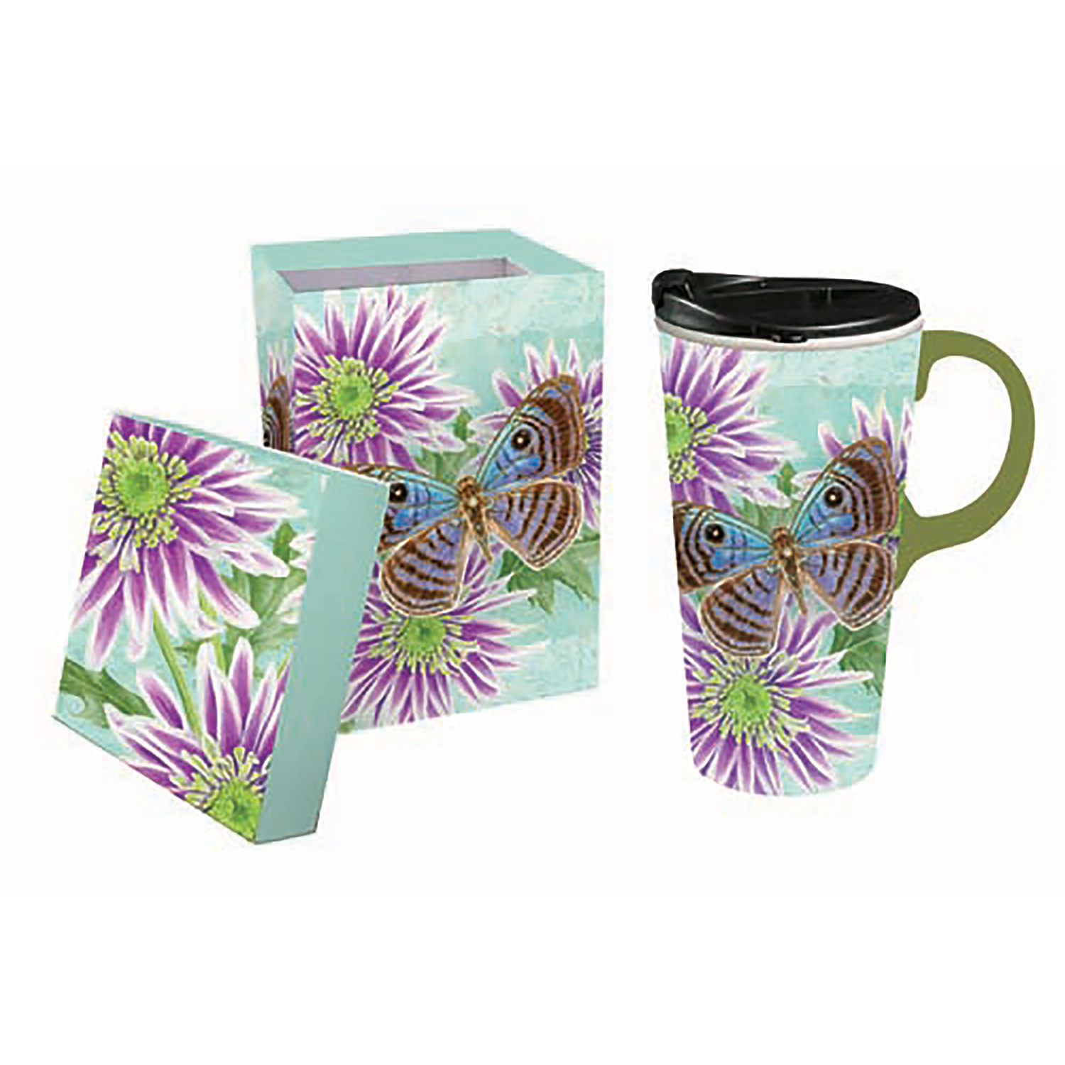 Butterfly Welcome Ceramic Perfect Cup 17oz