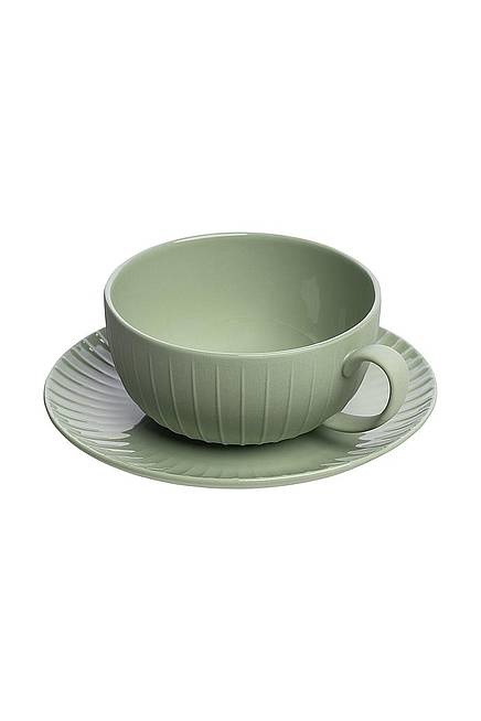 Tranquillo Cup & Saucer Vintage Green 250ml