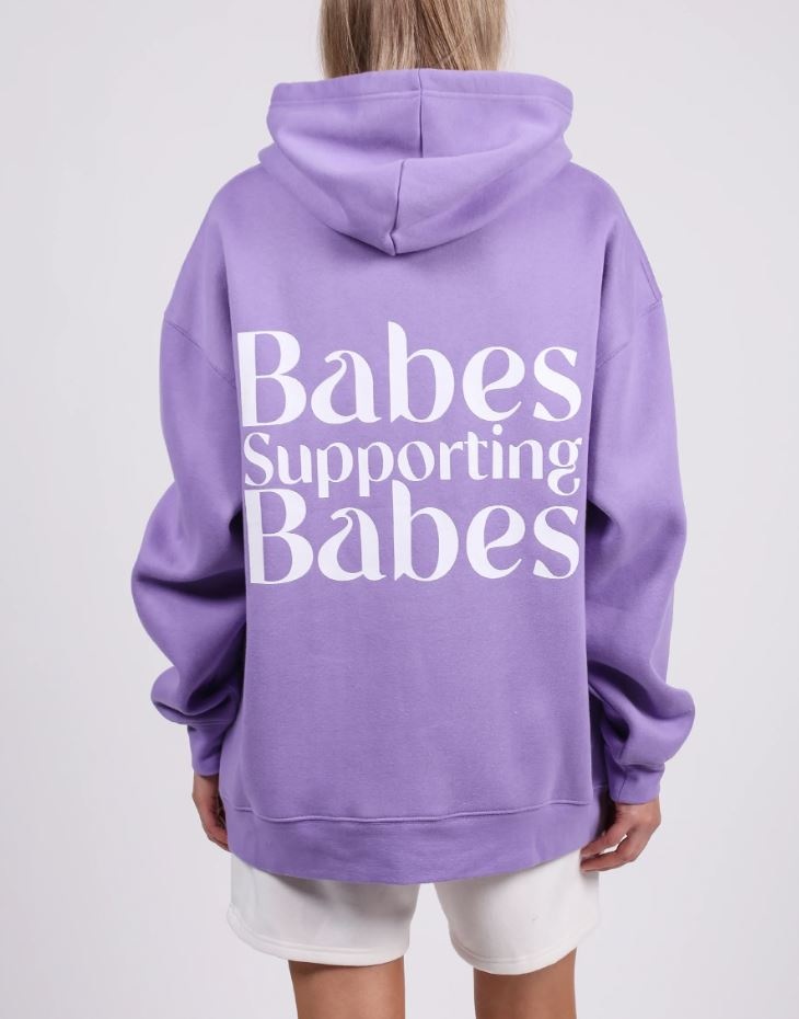 Brunette The Label Babes Supporting Babes Big Sister Hoodie