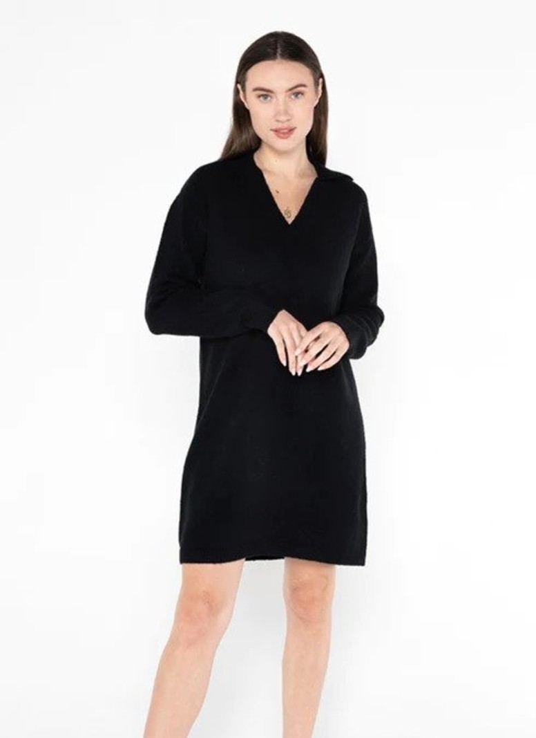 Knit Polo Tunic Dress - Dutch Growers Saskatoon