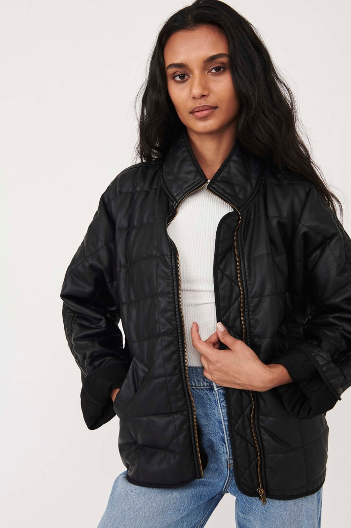 Dolman Quilted Vegan Jacket - Dutch 
