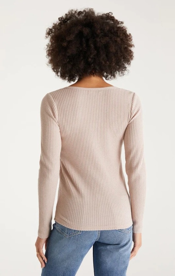 Z Supply Cait Waffle Henley Top