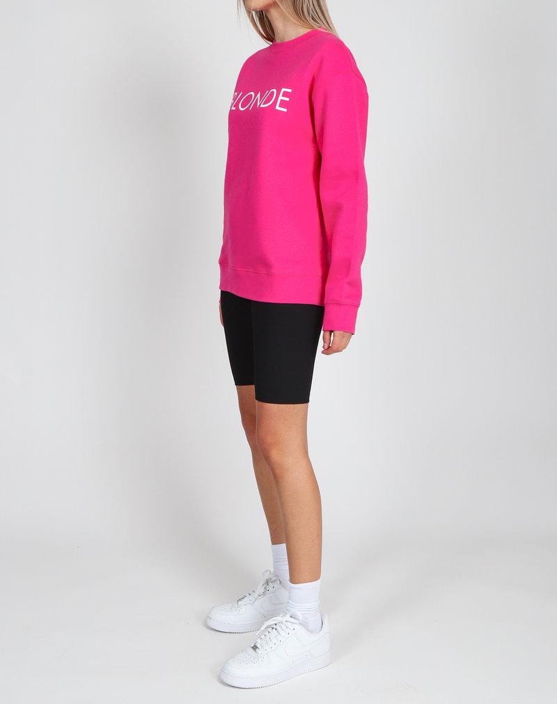 Brunette The Label Blonde Core Crew Fuchsia