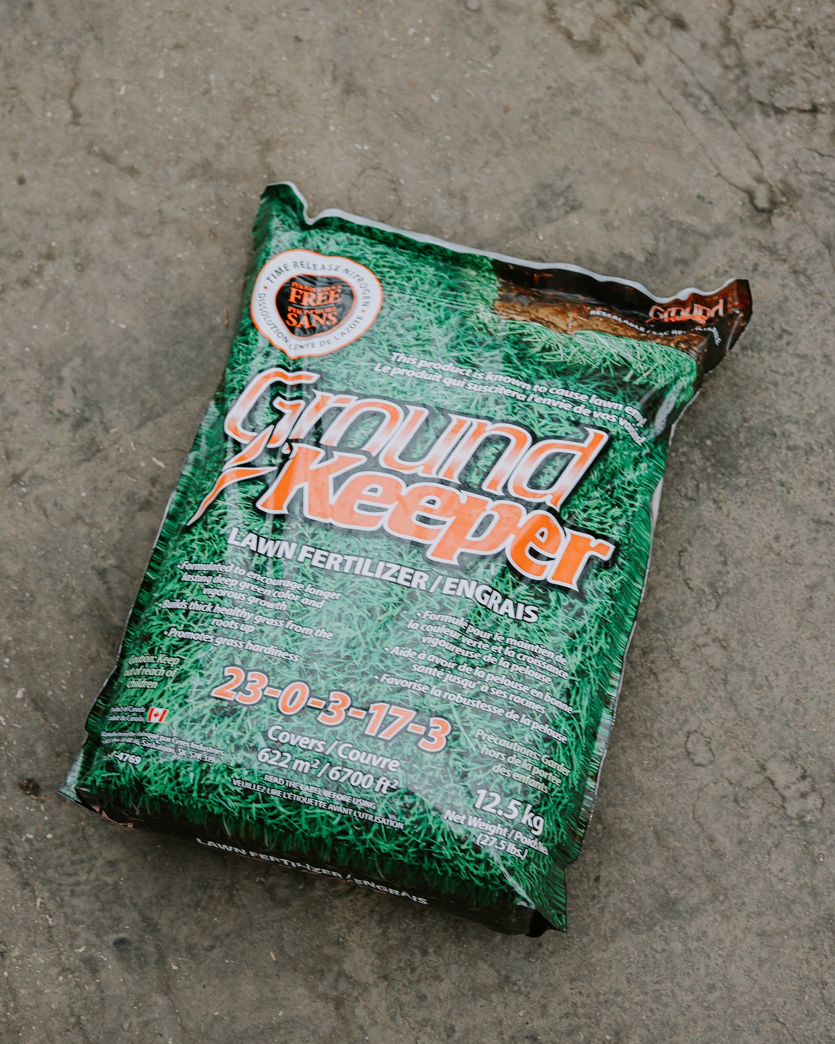 Ground Keeper Ground Keeper Lawn Fertilizer Phos-Free 23-0-3-17-3 12.5kg