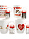 Mug Gift Set Red and White