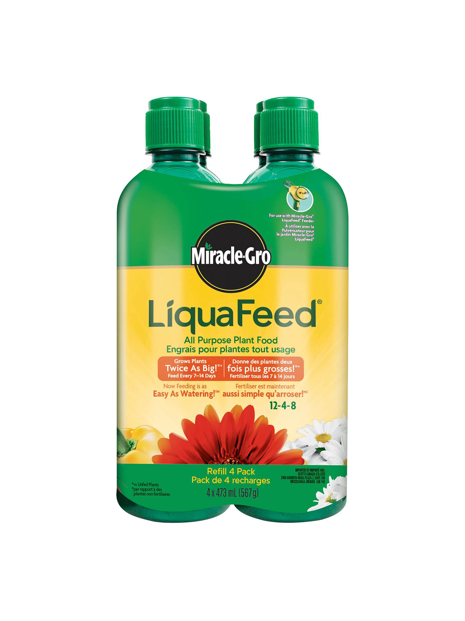 Liquafeed All Purpose Plant Food Concentrate 12 4 8 Refill 4 Pack 567g Dutch Growers Saskatoon