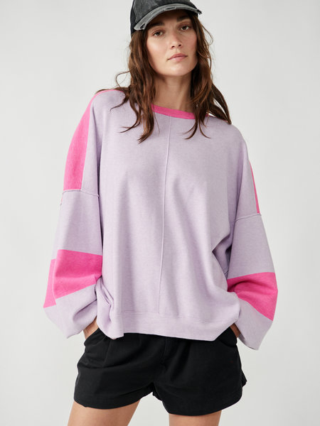 Free People Uptown Colorblock Pullover
