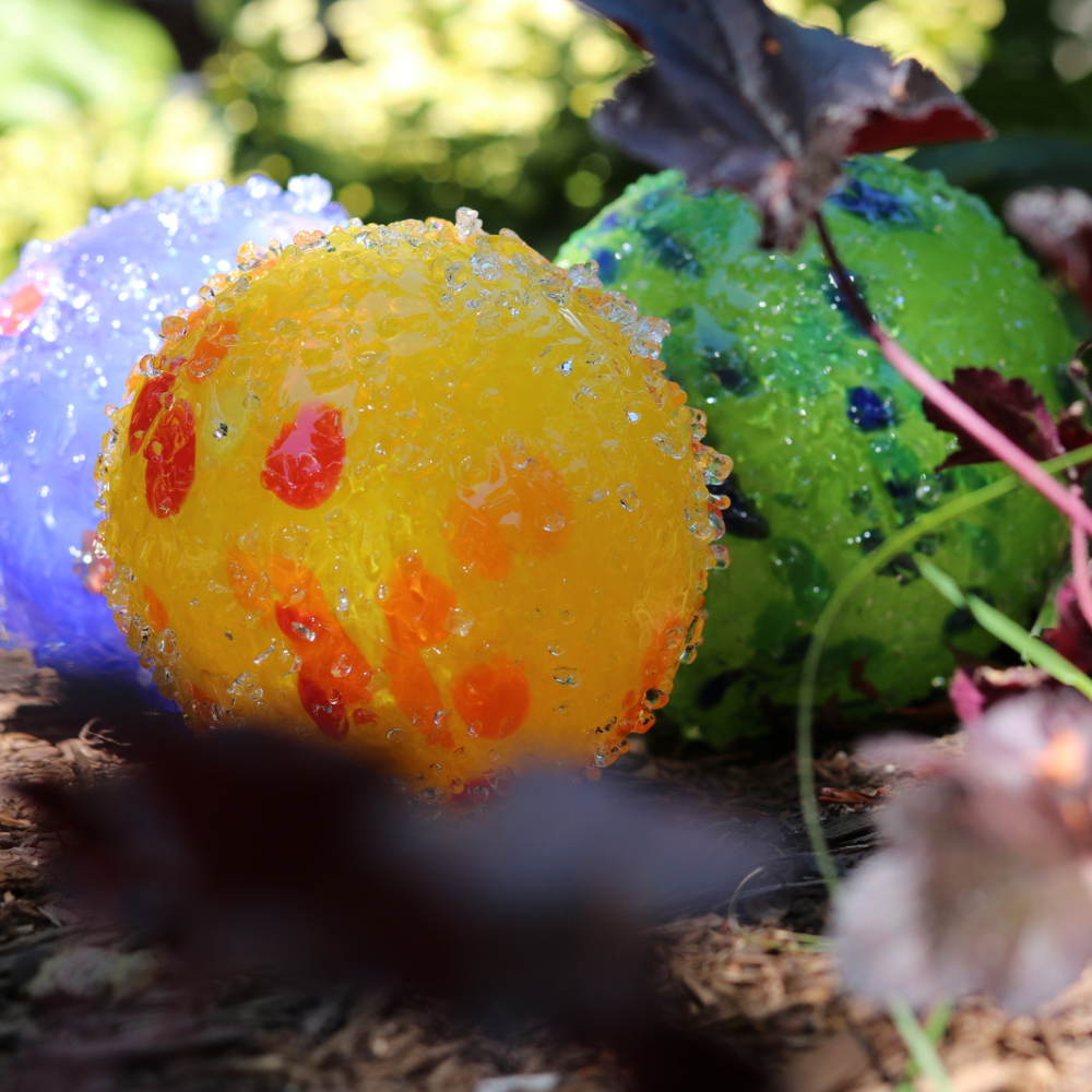 Kitras Art Glass Bee Ball