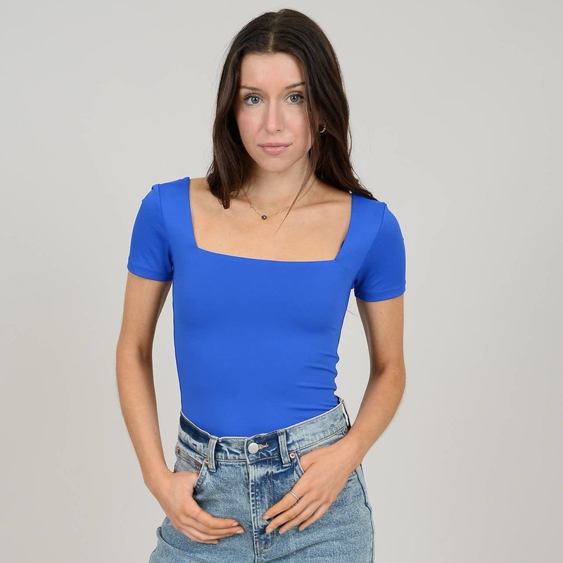 Square Neck Short Sleeve Bodysuit