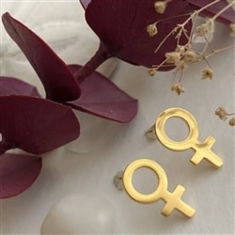 Pika & Bear She Femme Symbol Stud