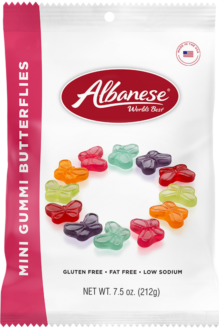 Albanese Confectionery Group Gummi Butterflies 7.5oz