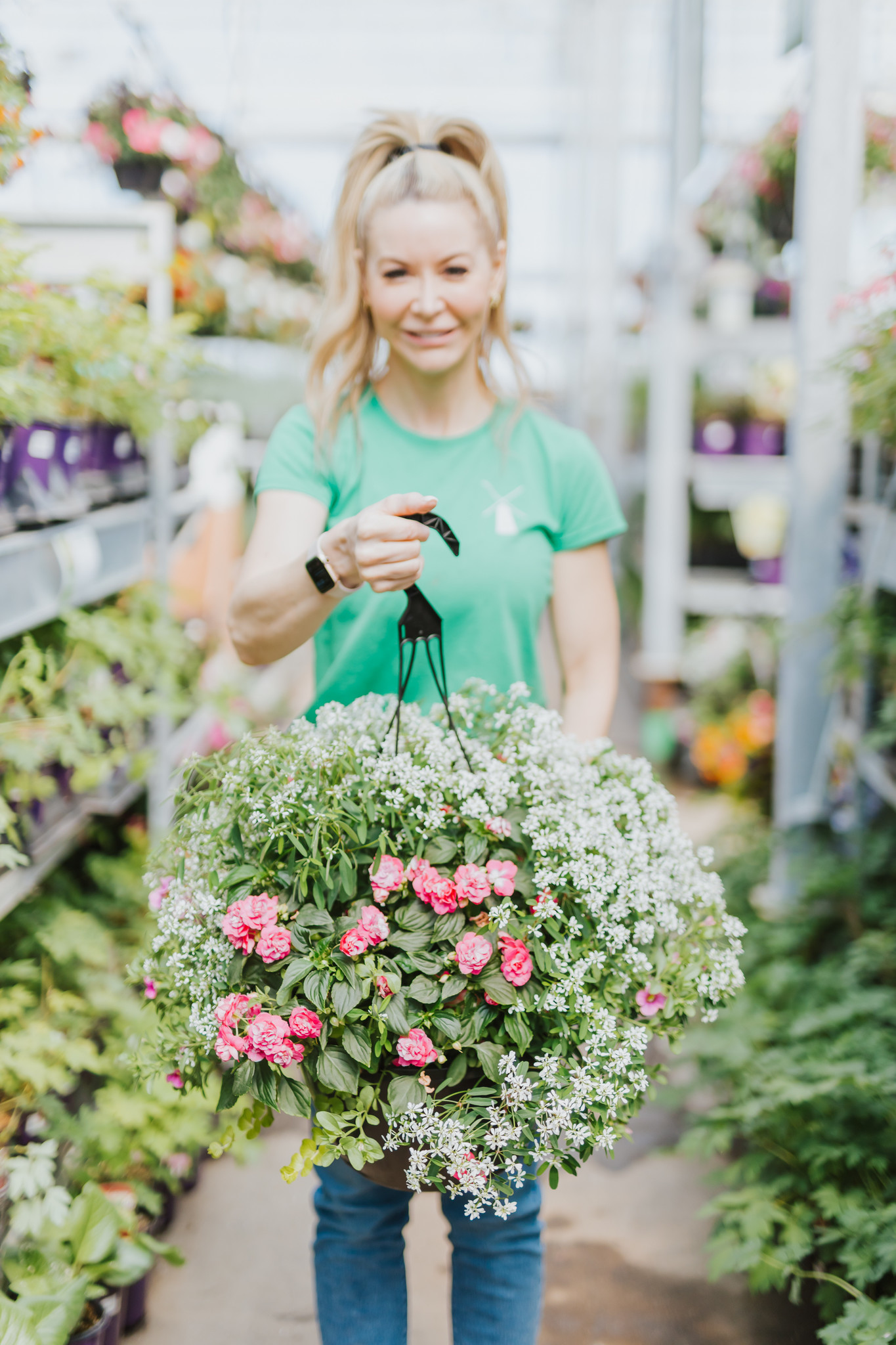 Rocco Rose #16 Hanging Basket 14" Shade