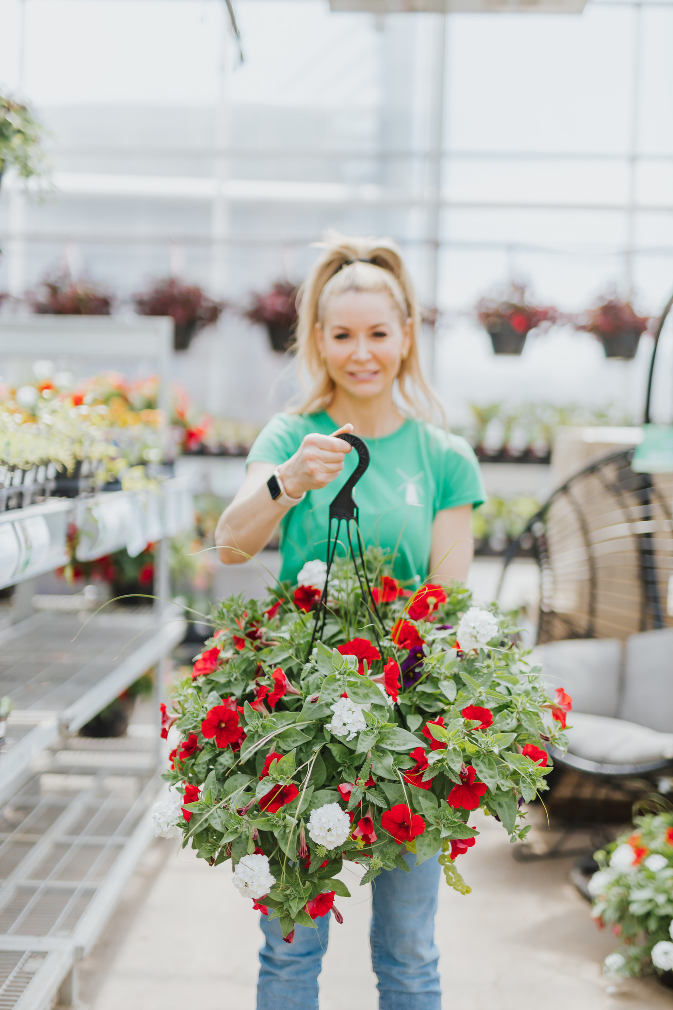 Liberty Bell #7 Hanging Basket 14" Sun