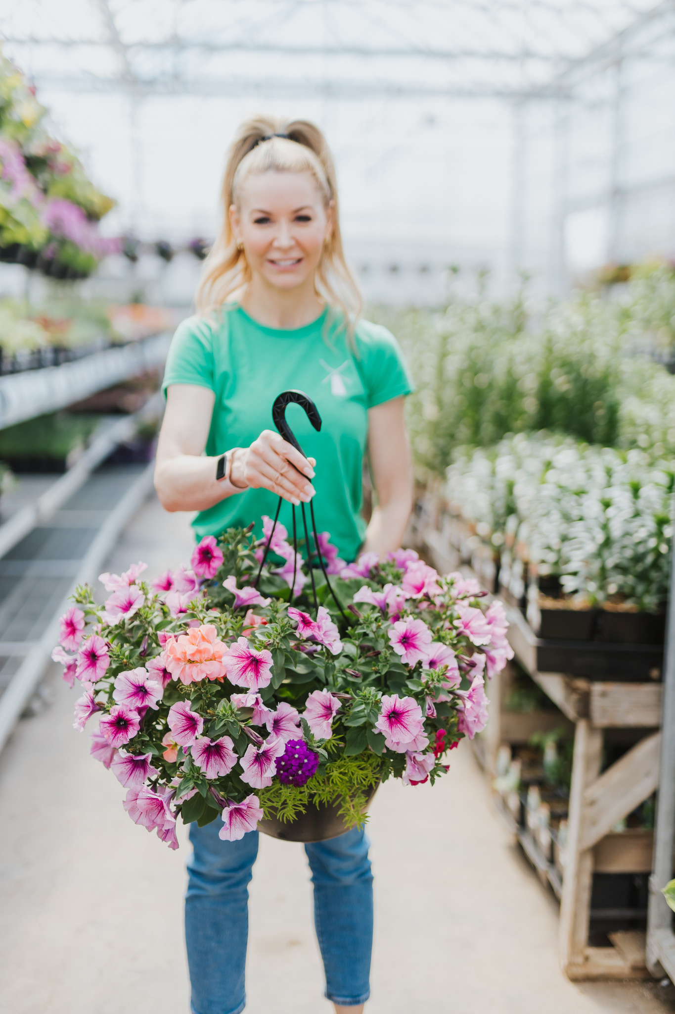 Grape Fit #1 Hanging Basket 14" Sun