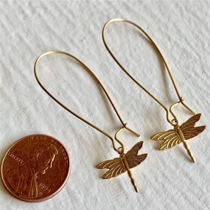 Pika & Bear Wisp Kidney Wire Dragonfly Earrings