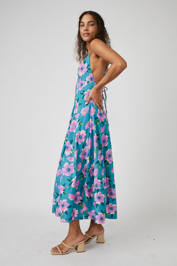 Free people cheap teal dress