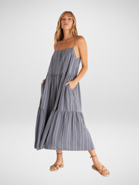 Helena' Satin Maxi Slip Dress