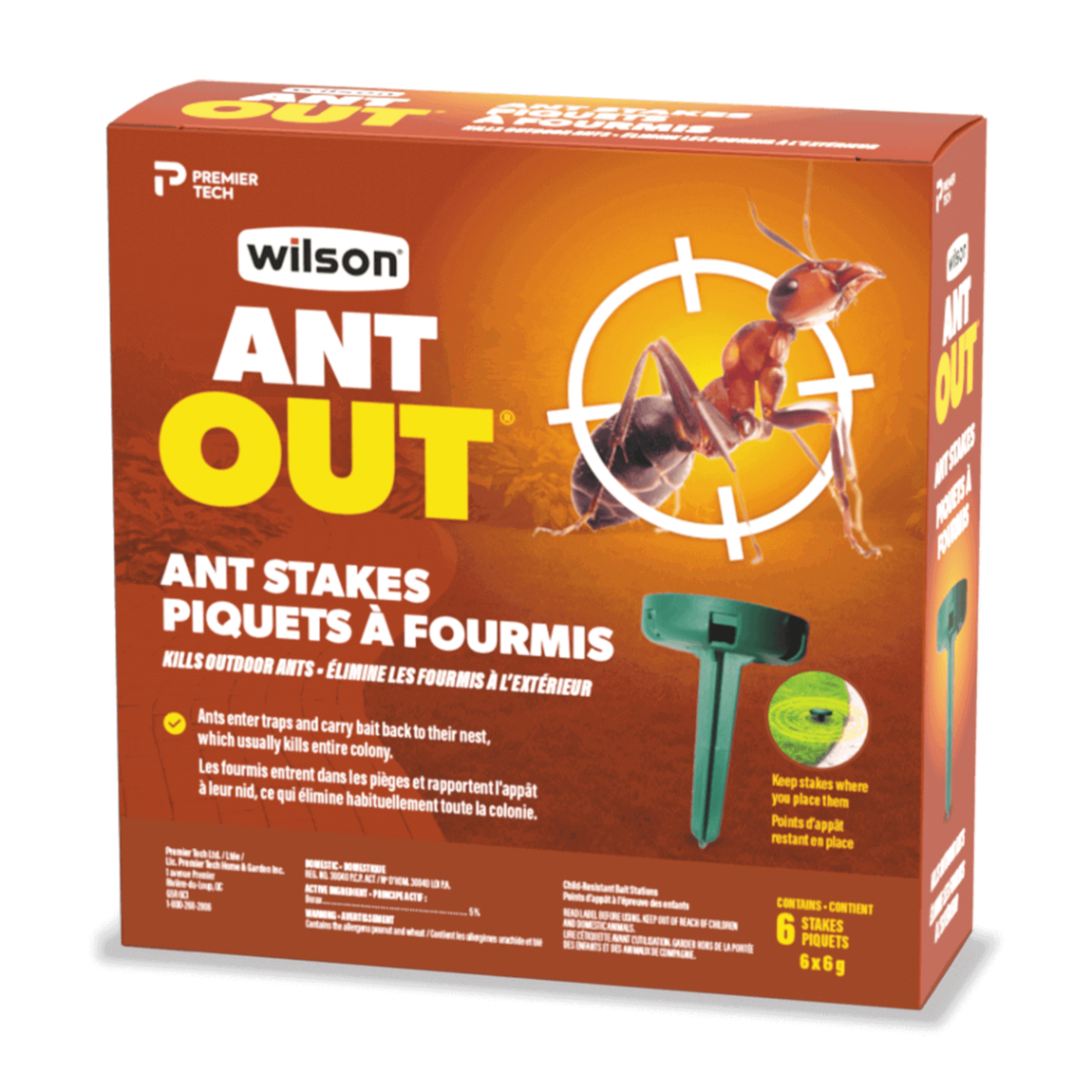 Wilson AntOut Outdoor Ant Stakes