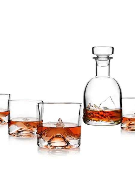 LIITON The Peaks Crystal Whiskey Decanter Set