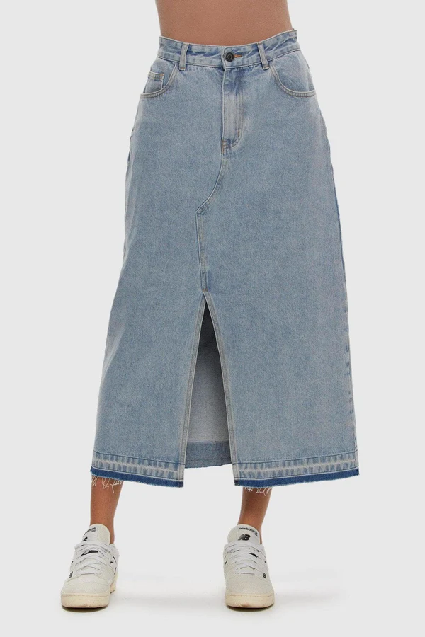 Kuwalla Midi Denim Skirt