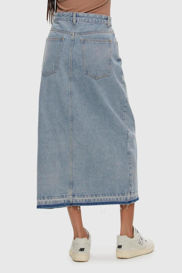 Kuwalla Midi Denim Skirt