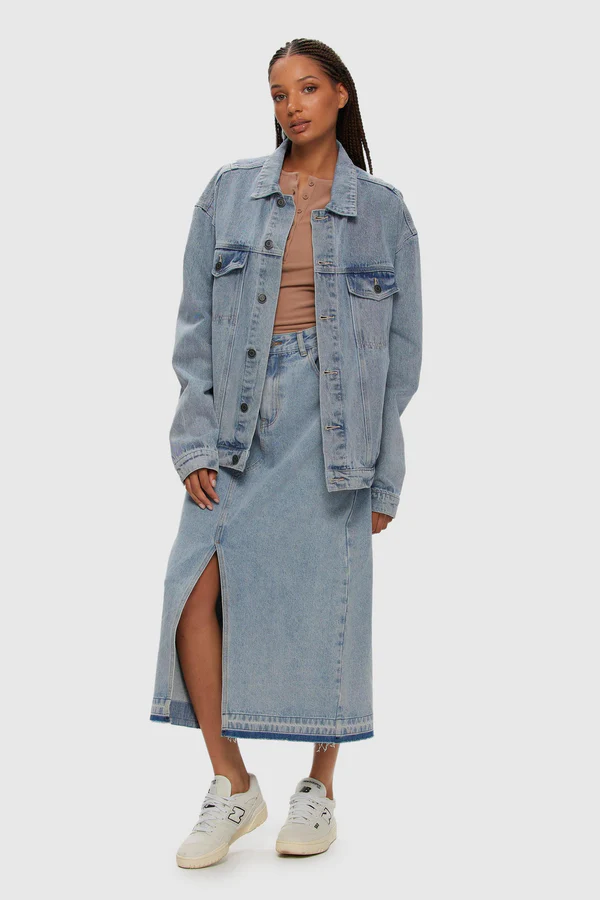 Kuwalla Midi Denim Skirt