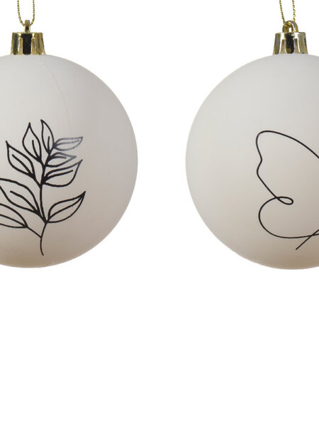 Glass Bauble Matte White