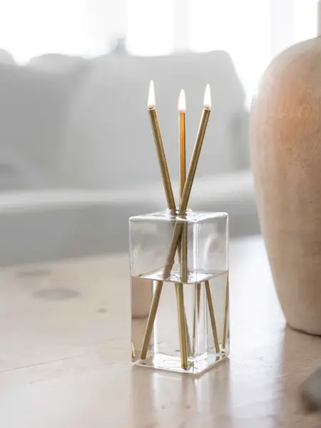 Everlasting Candle Square Candle Vase