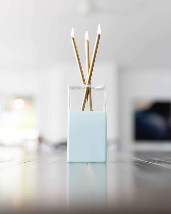 Everlasting Candle Square Candle Vase