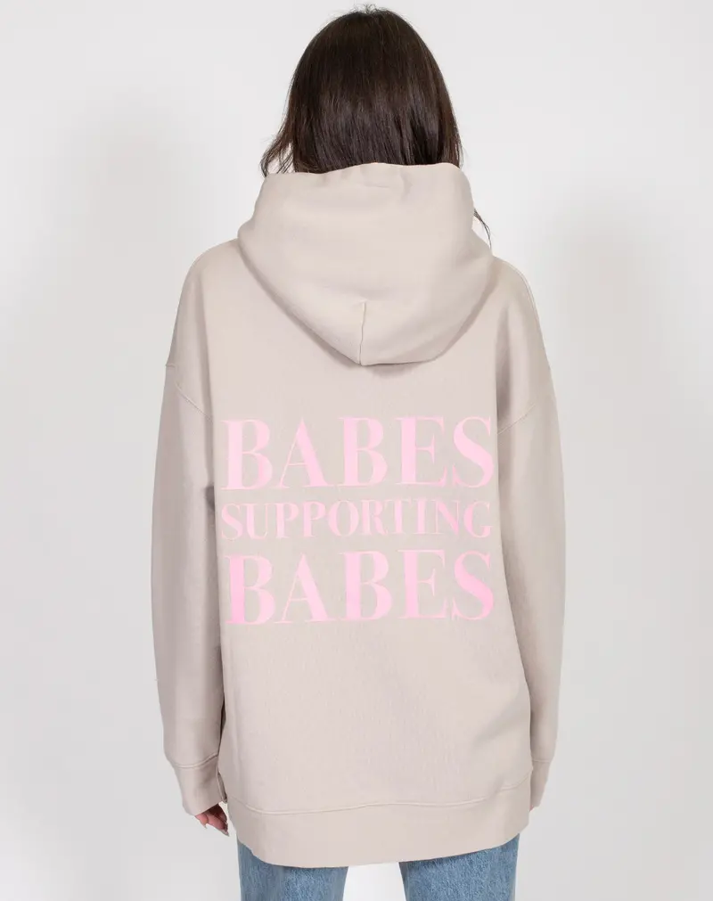 Brunette The Label Babes Supporting Babes Oversized Hoodie