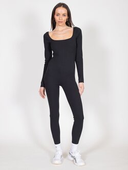 Brunette The Label Ribbed LS Jumpsuit
