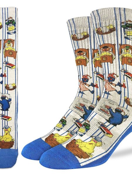 Good Luck Sock Men's Vintage Sesame Street Socks