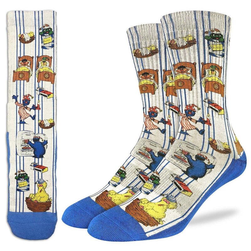 Good Luck Sock Men's Vintage Sesame Street Socks