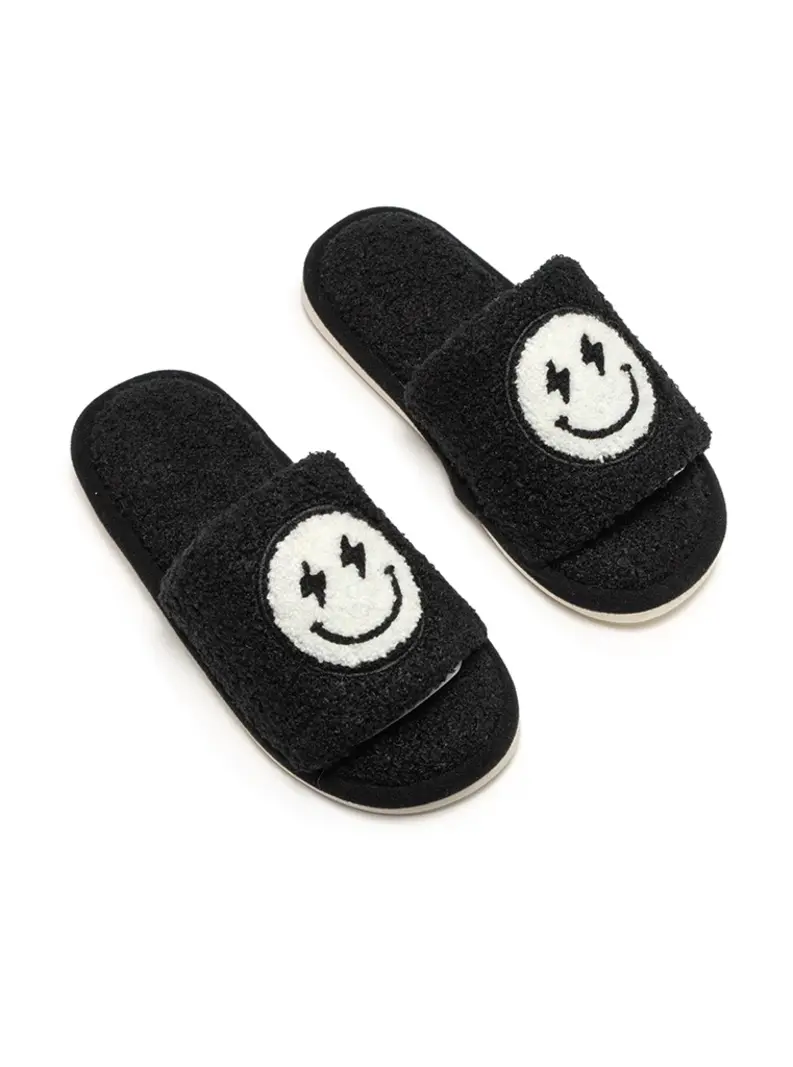 Living Royal Bolt Happy Slides Black