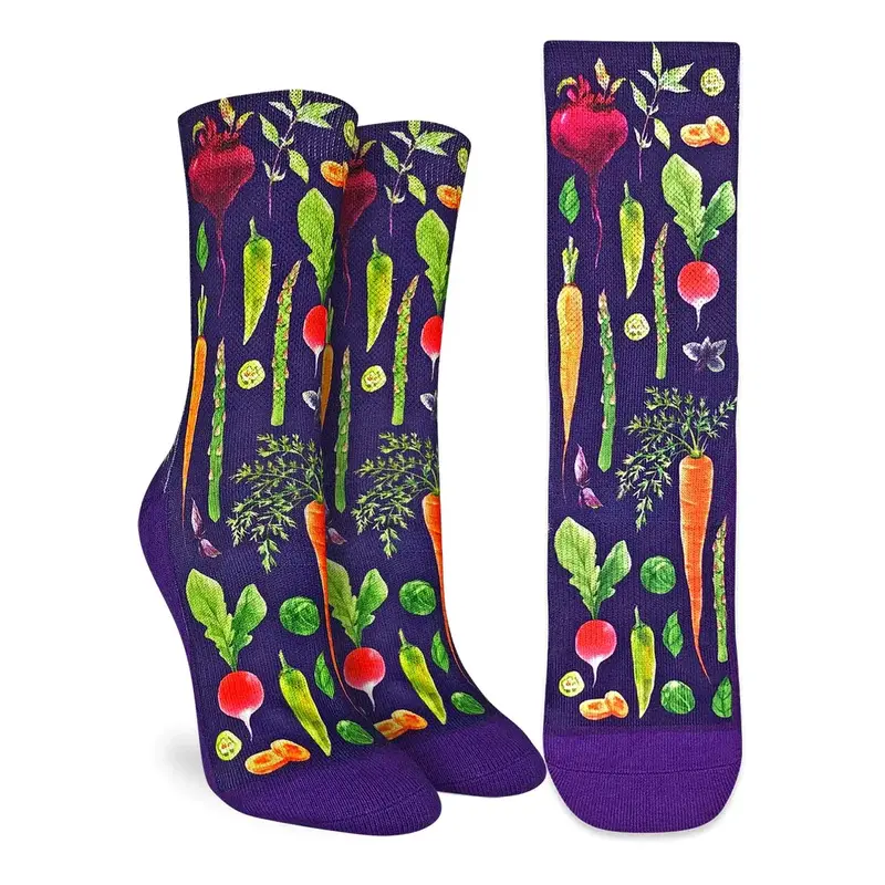 Good Luck Sock Women's Veggies Purple Socks