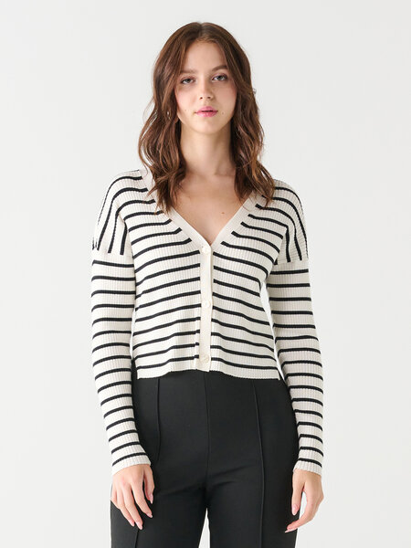 Dex Ribbed Stripe Cardigan